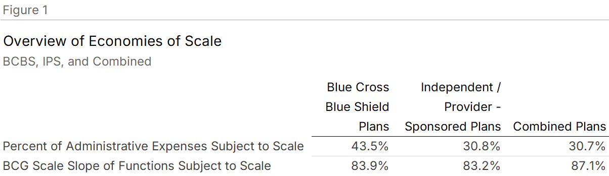 Figure 1: Summary of Scale Effects